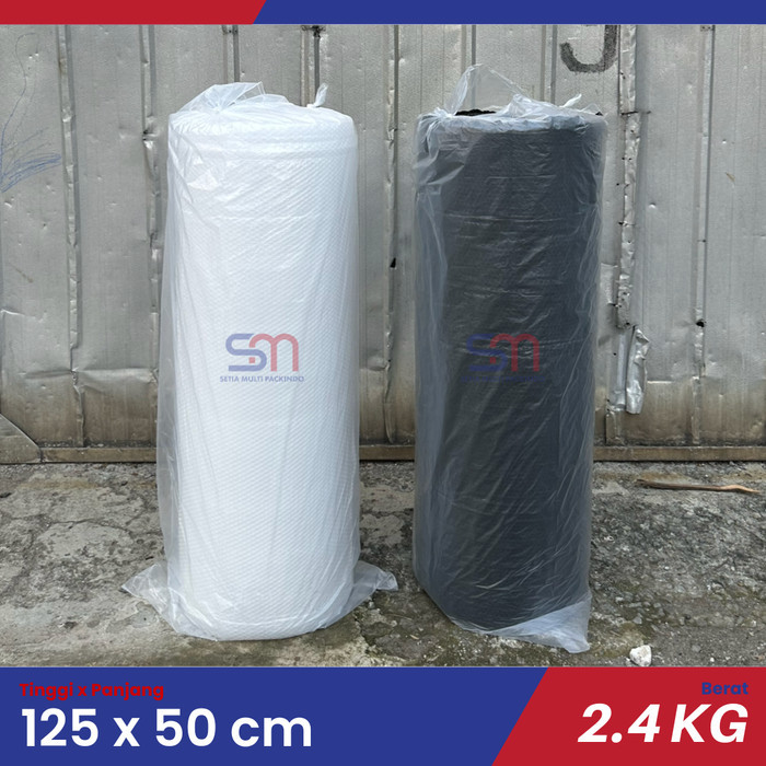 

Bubble Wrap 125 cm x 50 m Hitam Bening Eco