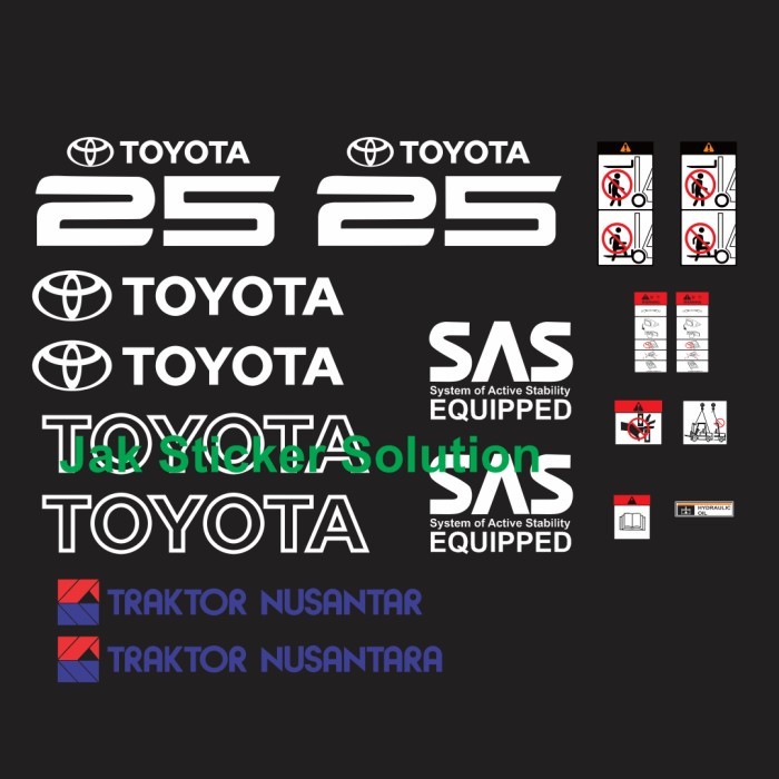 Amanah & Terpercaya Stiker Forklift Toyota 25