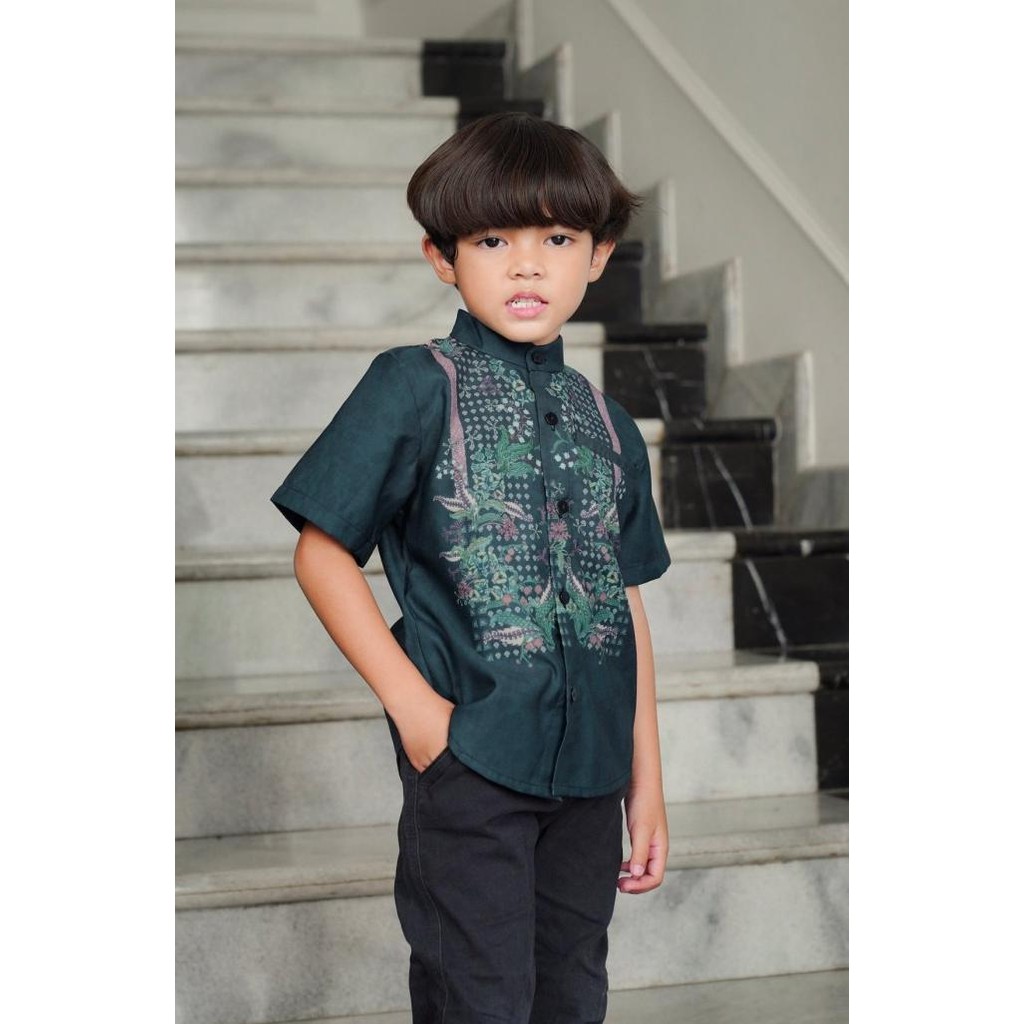 Benang Jarum - Serenity Soiree Kids Shirt - Midnight