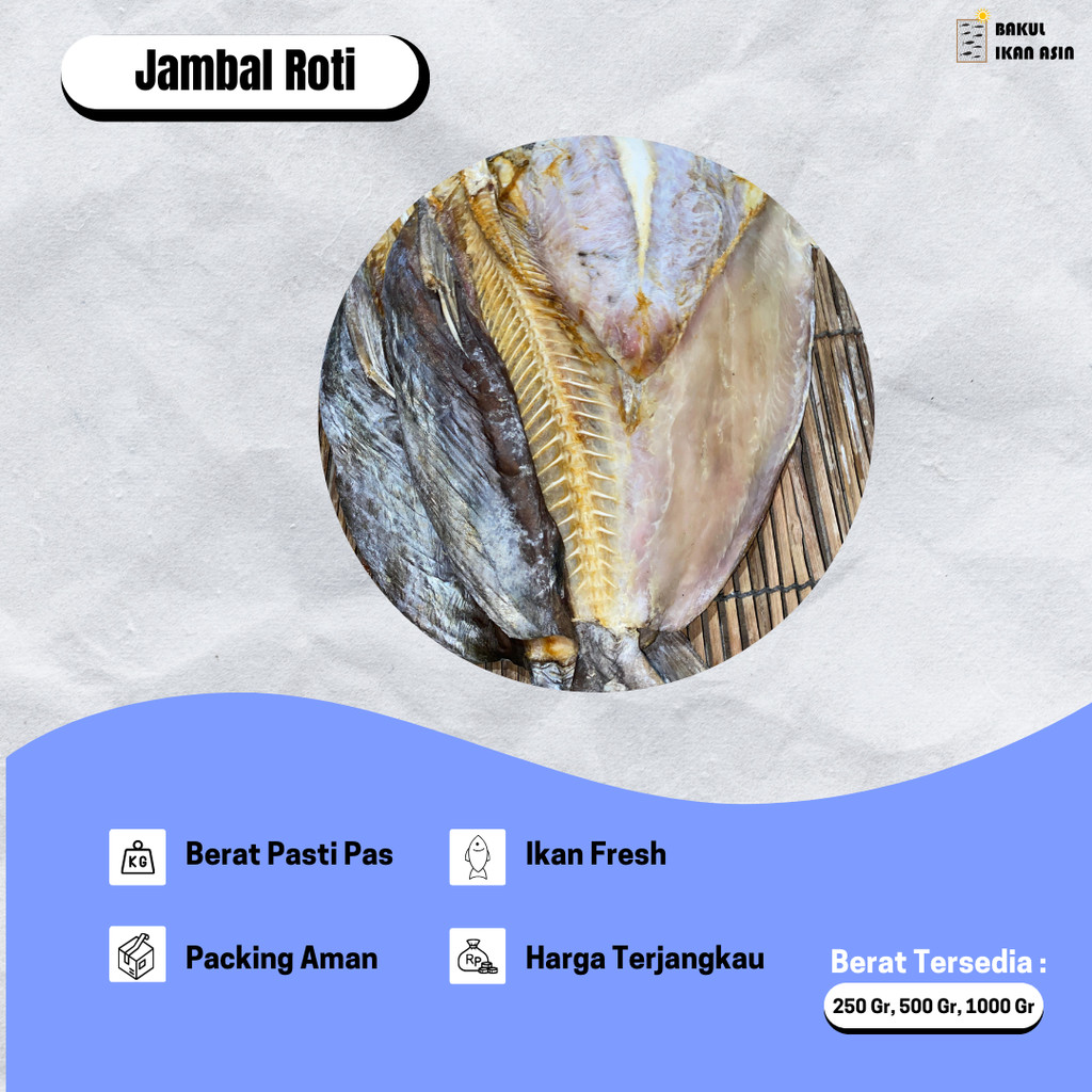 

(COD) IKAN MANYUNG ASIN JAMBAL ROTI KUALITAS SUPER GRADE A 250gr,500gr,1kg