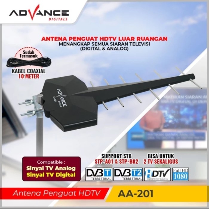 ANTENA ADVANCE AA201, ANTENA TV DIGITAL RESTOCK