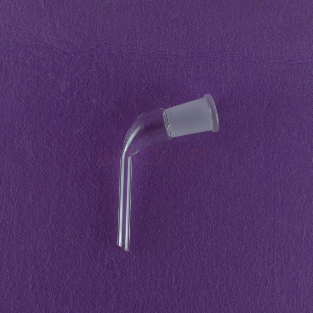 Lab glass Distilling glass adapter with joint 105 bent 24 40