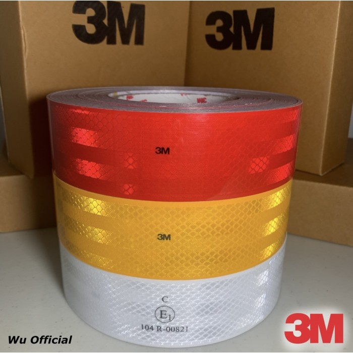 Stiker Reflektor 3M Sticker Uji Kir Dishub Sticker 3M Pemantul Cahaya