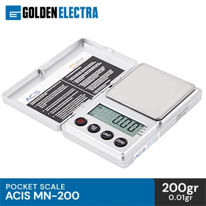 Timbangan Digital Mini Emas Batu Akik, Acis / Mn-200 Pocket Scale