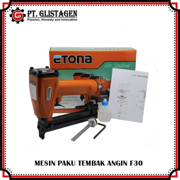 

Mesin Paku Tembak Angin F30 Air Nailer Stepler Etona