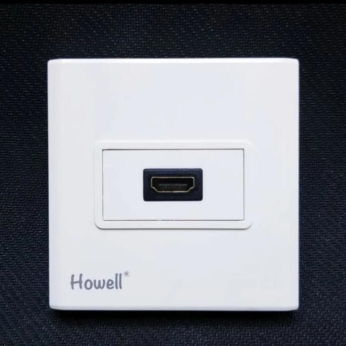 Wall Face Plate / Outlat Socket HDMI Single Howell