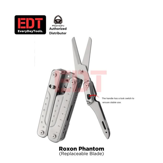 Roxon Phantom | Replaceable Knife Blade | Full Size EDC Outdoor Multitool Terlaris