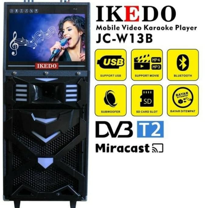 IKEDO JC-W13B Speaker Portable Meeting Wireless Karaoke ORIGINAL Terlaris
