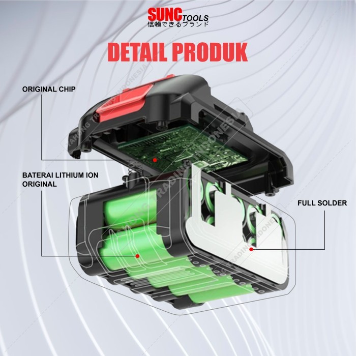 Jld Baterai Cordless 48 Volt Battery 48V Batere Mesin Bor Jld