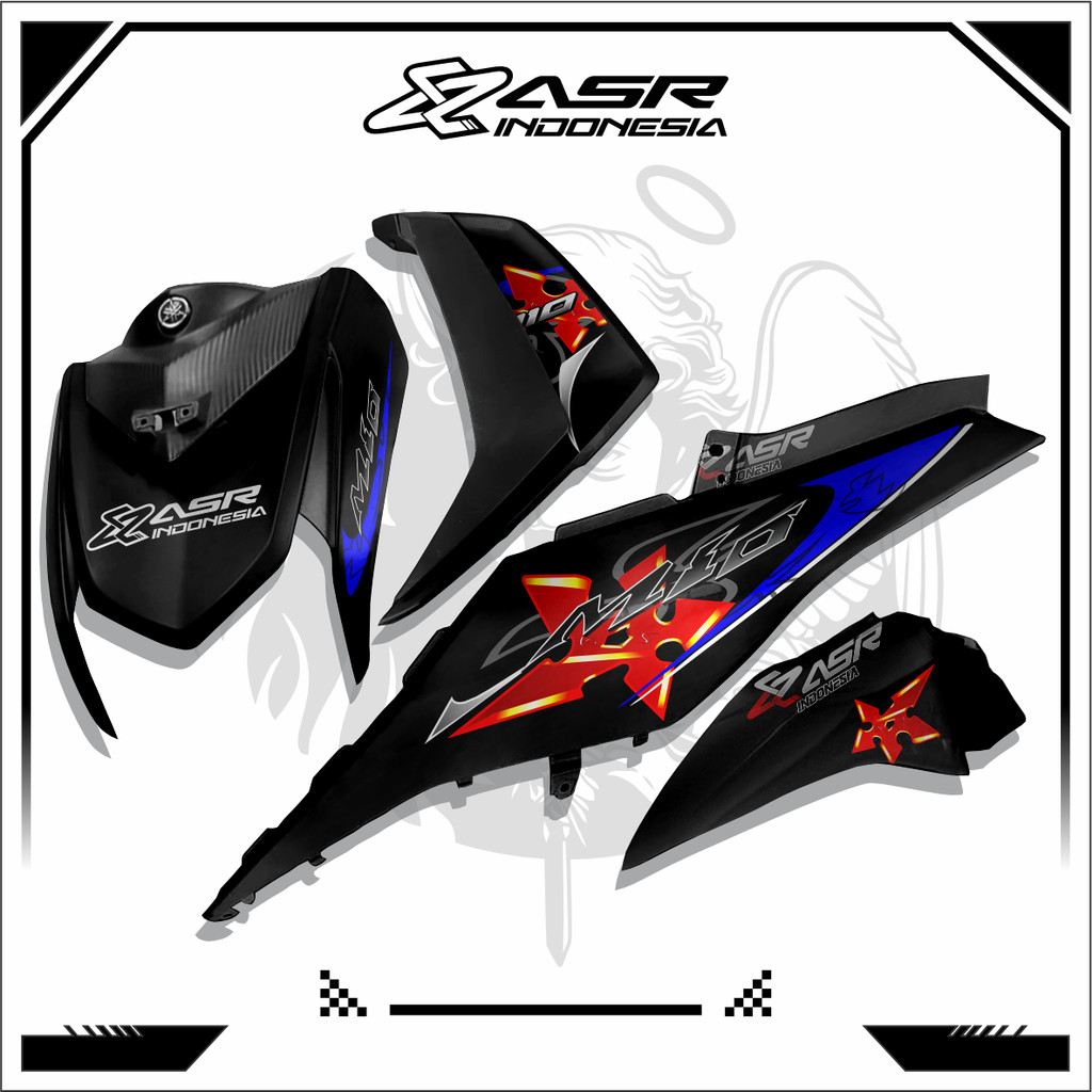 Striping transparan polet motor yamaha mio m3 / stiker mio m3 transparan