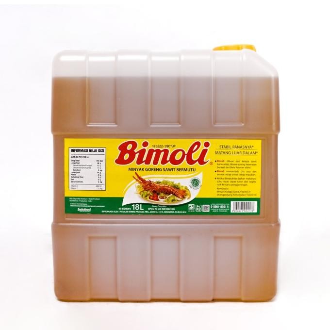 

Paket Minyak 1 - Minyak Goreng Bimoli 18 Liter x 5 Jerigen