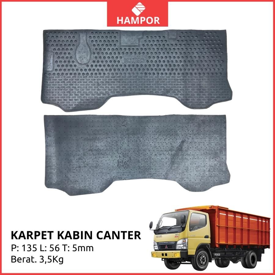 Karpet Karet Lantai Kabin Depan Truck Mitsubishi Fuso Colt Diesel Canter