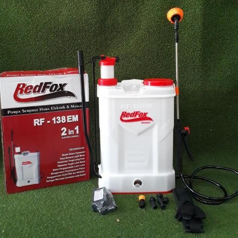 TERMURAH POMPA SEMPROT HAMA MANUAL & ELEKTRIK 13.8 L TENGKI SEMPROT HAMA POMPA 2 IN 1 REDFOX / Alat 