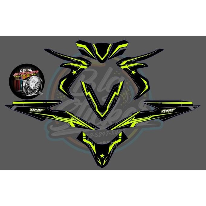 STIKER DECAL MOTOR HONDA BEAT ESP 2018 FULL BODY VARIASI CUSTOM