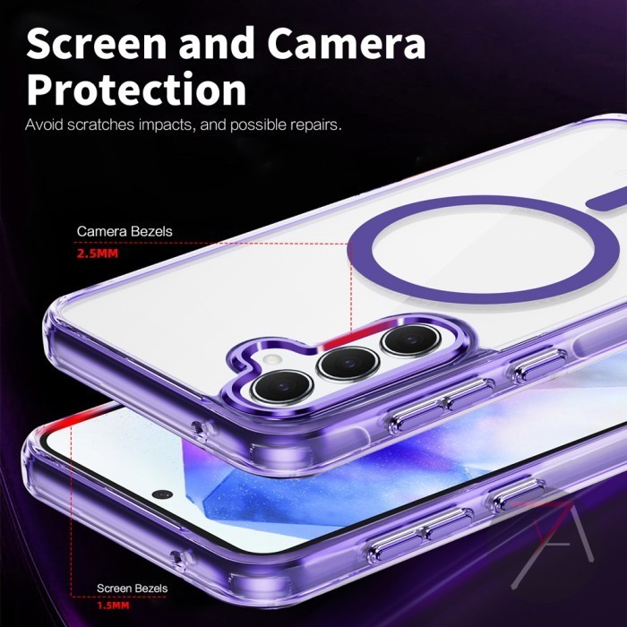 

SALE TERLARIS AKOMO HARD SOFT CASE UNTUK SAMSUNG GALAXY S23 ULTRA FE S22 ZETA MAGSAFE ICE COLOR