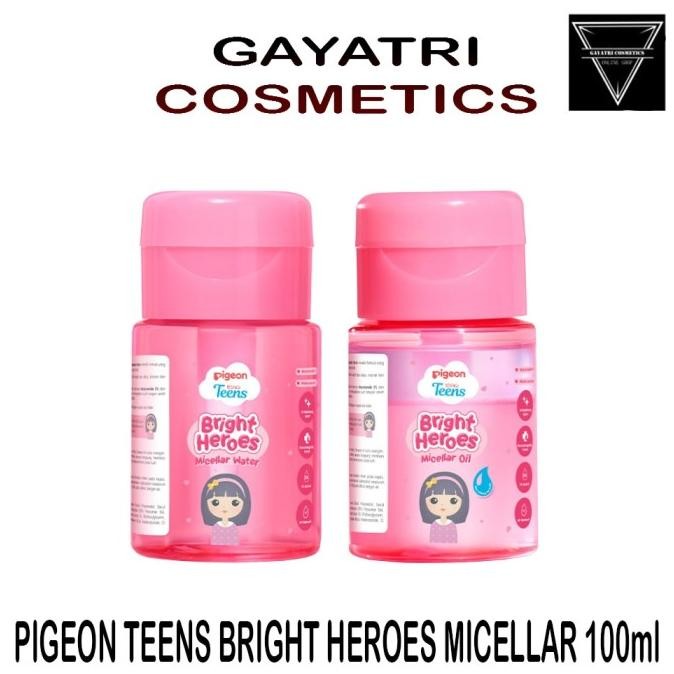 Terlaris Pigeon Teens Bright Heroes Micellar Water & Oil 100 ml | Micellar Water Pembersih Wajah Ana