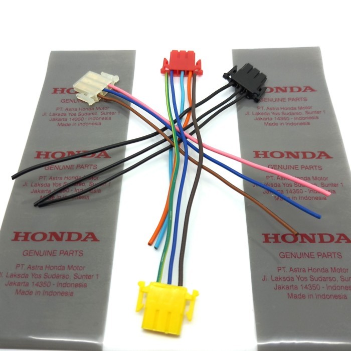 TERJAMIN Socket kabel saklar lampu Sein DIM Honda Beat, Vario, Scoopy, Supra,