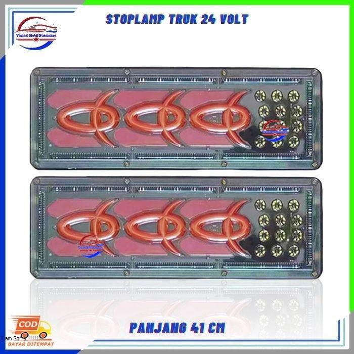 Lampu Stoplamp Stop Lamp Sein Rem Belakang Variasi Mobil Truk Truck Canter Engkel Dyna 24 Volt