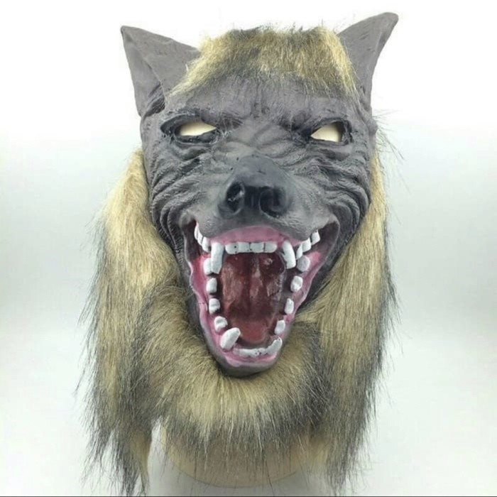 Topeng Serigala Latex/ Latex Mask Wolf/ Topeng Halloween