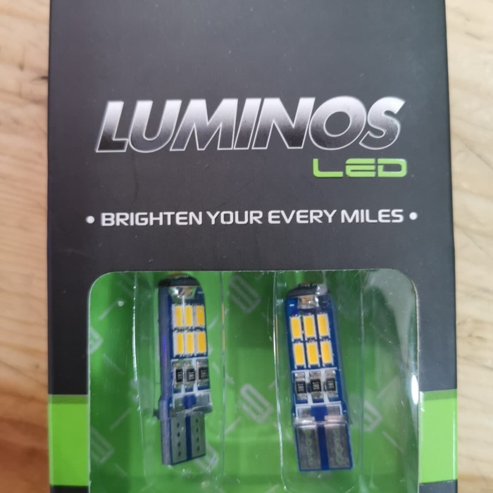 LAMPU LUMINOS T10 JEL 15 MATA/TITIK, WARNA KUNING/YELLOW