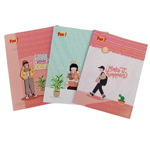 

1 Pack / 10 Pcs Buku Tulis Murah YOU by Kiky Isi 38 Lembar