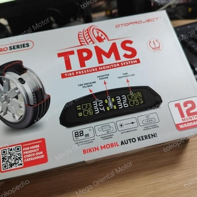 Otoproject TPMS Pentil Ban / Sensor Ukur tekanan ban mobil Universal