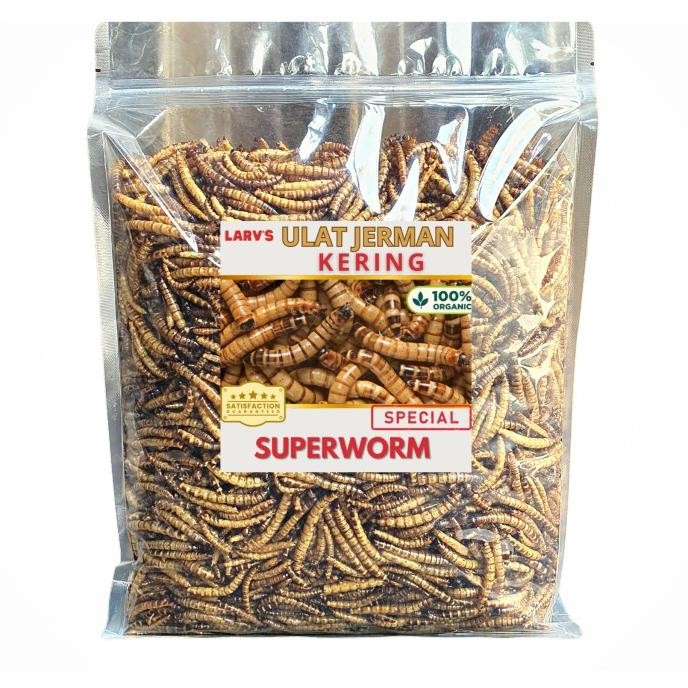 Ulat Jerman Kering 1 Kg SNACK HEWAN PELIHARAAN