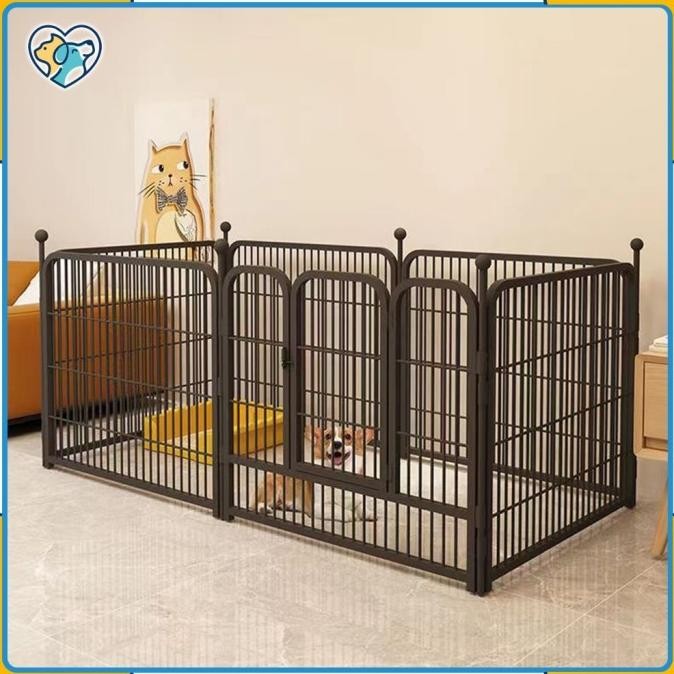 Kandang Hewan Pagar Besi Large Size Pet Cage Anjing Kucing Kandang