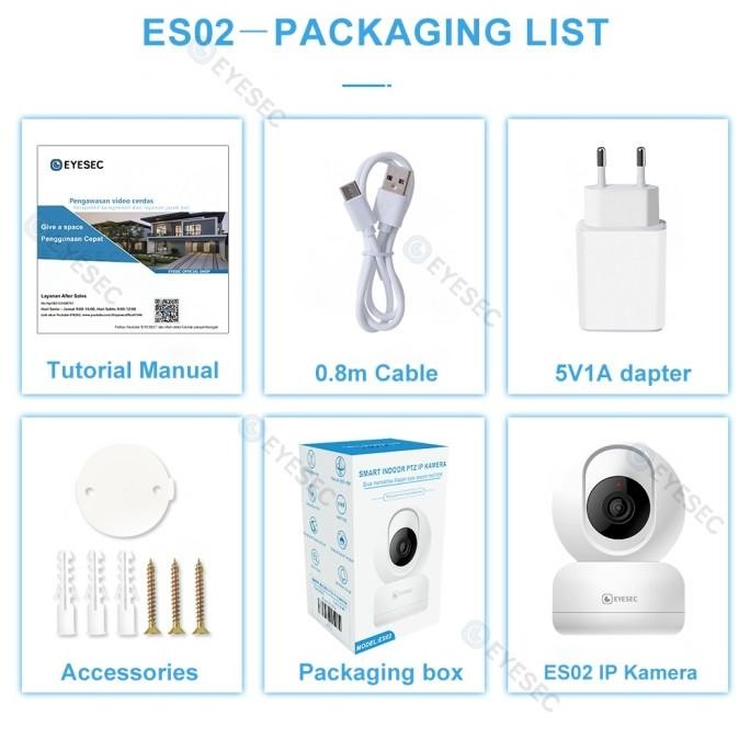 Grosir Cctv Indoor Eyesec 4Mp 1440P Smart Cctv Wifi Ptz