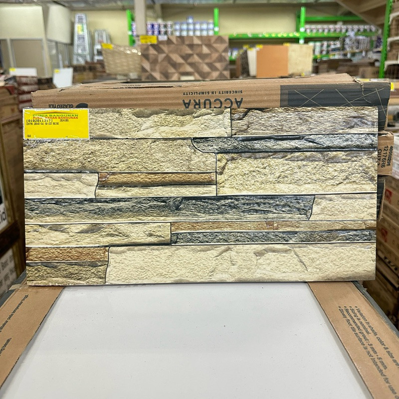 Keramik 20x40 Centro SE203 Beige Keramik Dinding Batu Alam / Keramik Dinding Teras / Keramik Dinding