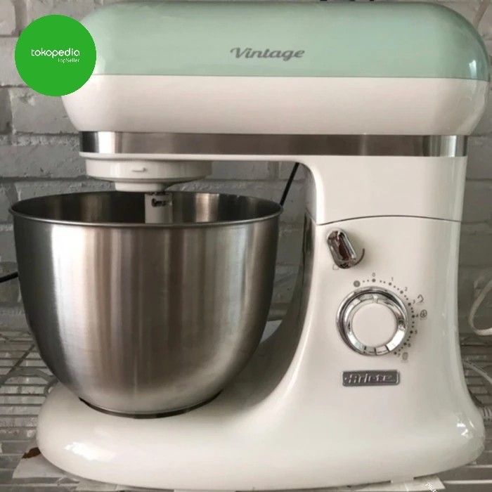 Mixer adonan roti 5,5 liter italy ARIETE desain vintage retro oldish