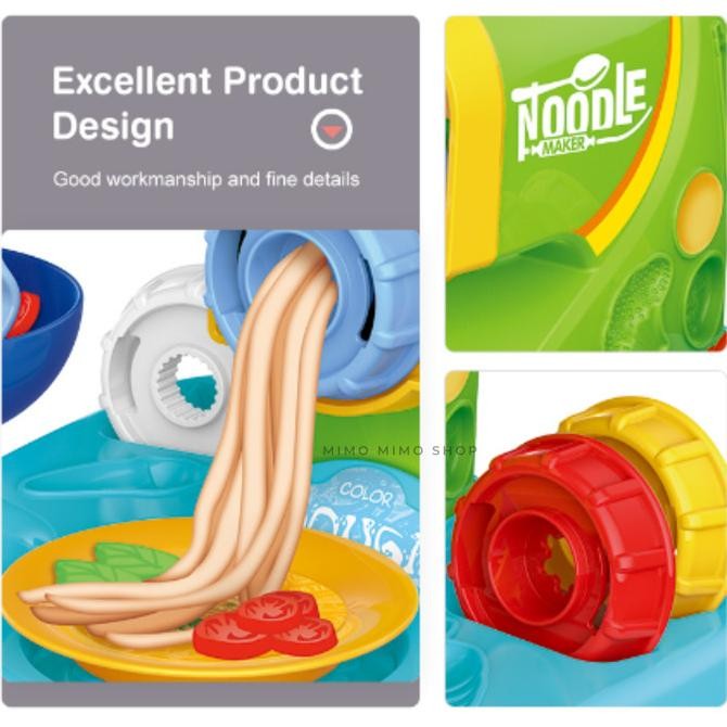 Promo Mainan Cetakan Playdough Noodle Maker Colour Dough