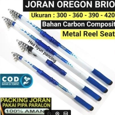 Peralatan pancing joran OREGON SARGO DAN BRIO 300 - 360 - 390 - 420