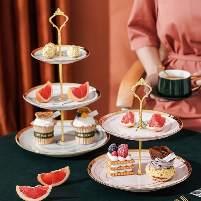 TERBARU Marble Cake Tier / Rak Kue / Tempat kue bertingkat
