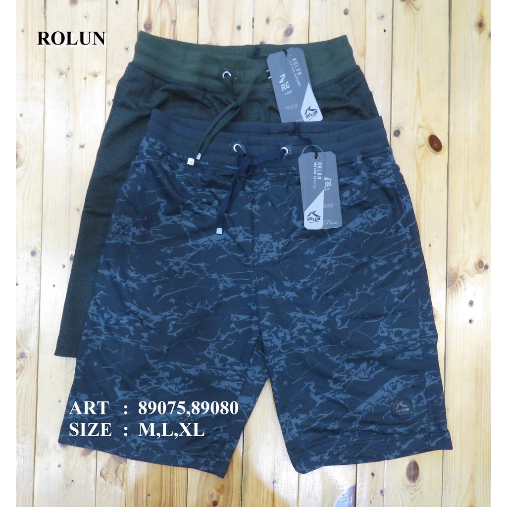 CELANA PENDEK PRIA MERK ROLUN ART: 89075,89080 PRICE Rp 194.900