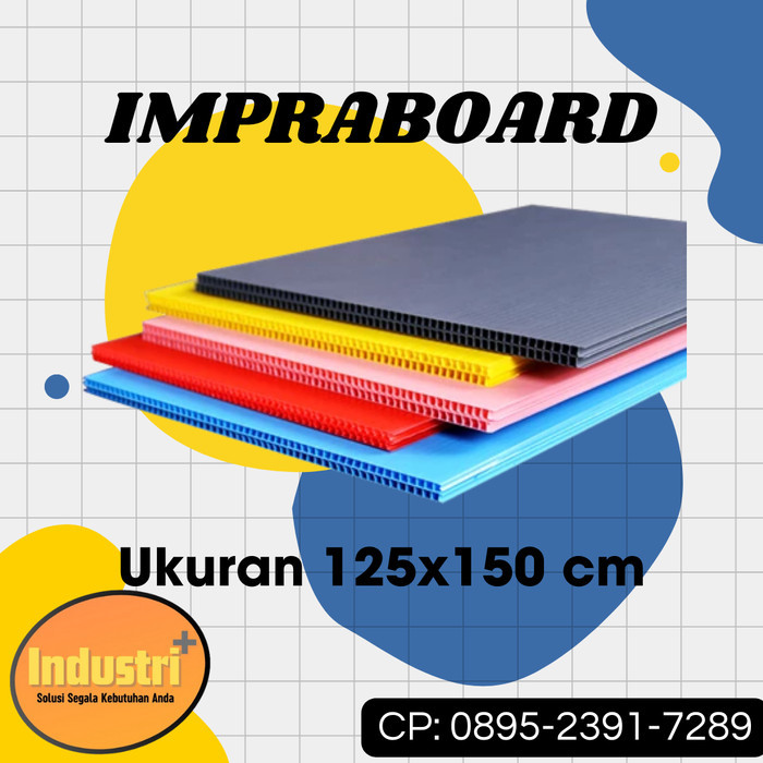 

TERBARU! Impraboard 125x150 cm Infraboard PP Board Corrugated Plastic Sheet
