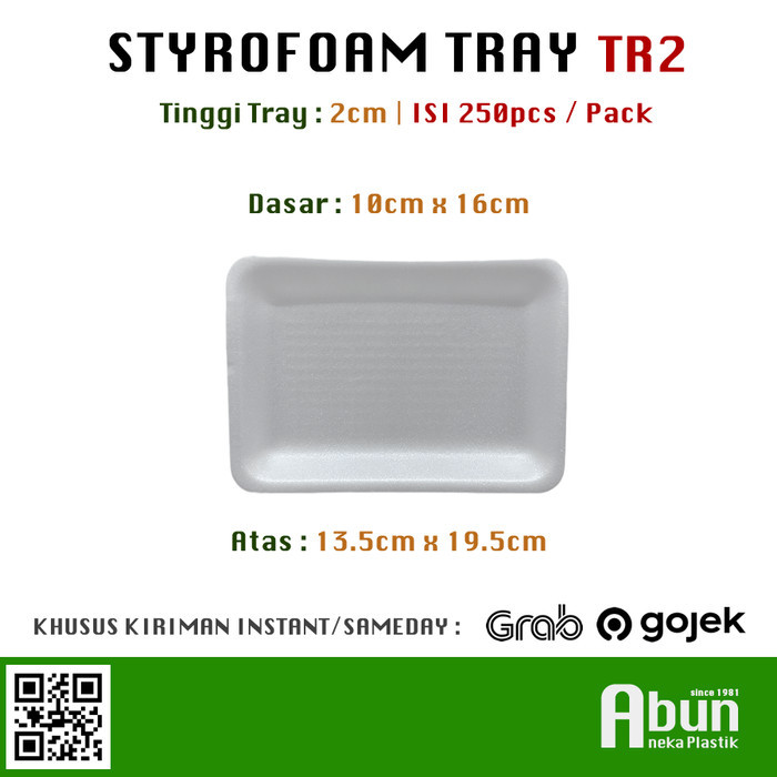 

TERBARU! Tray Styrofoam TR-2 Isi 250pcs