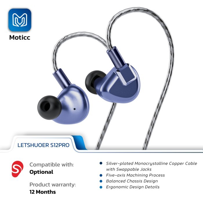 Terlaris LETSHUOER SHUOER S12 Pro Special Edition Planar Driver Earphone IEMs SALE