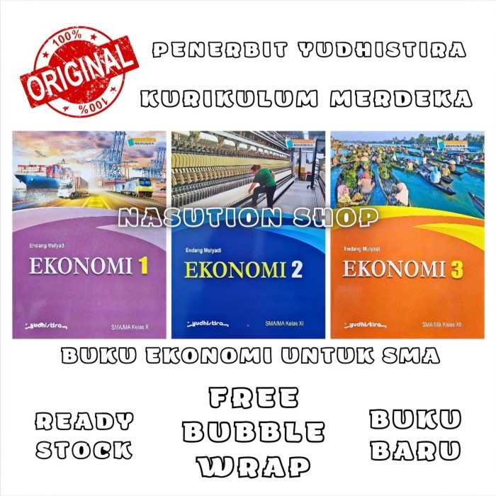 

BOOM SALE Buku Ekonomi Kelas 1 2 3 / 10 11 12 SMA Yudhistira Kurikulum Merdeka