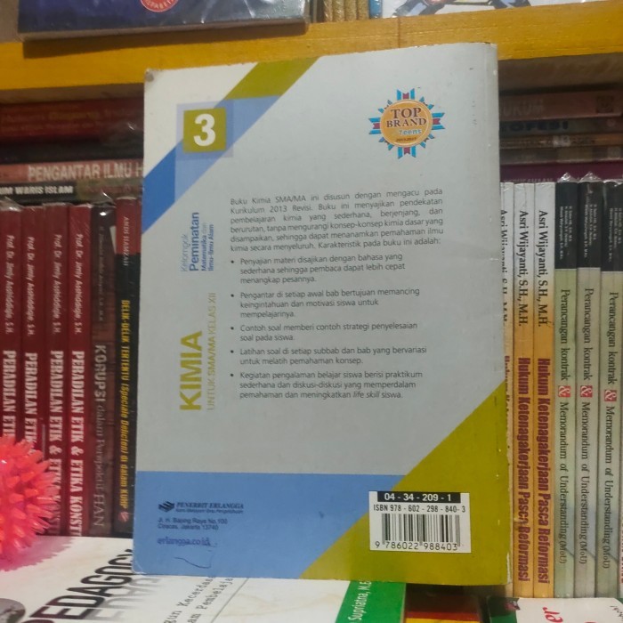 

BISA FAKTUR kimia kelas XII/12 SMA kelompok peminatan k13 Erlangga