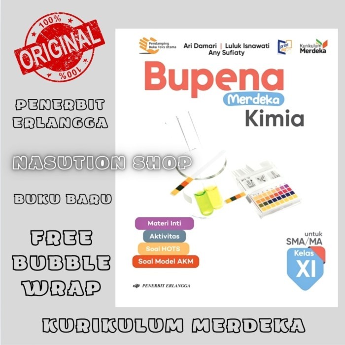 

BISA GROSIR Buku Bupena Kimia Kelas 2 / XI 11 SMA Erlangga Kurikulum Merdeka