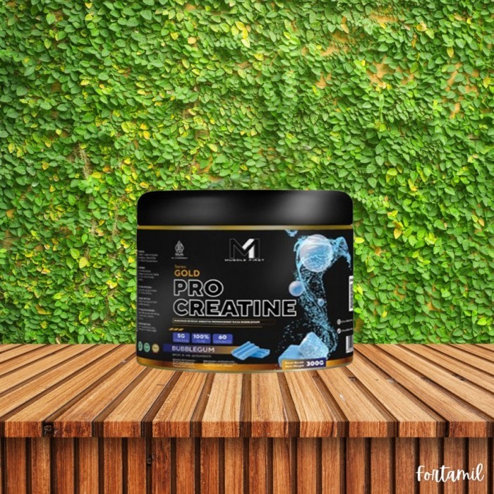 MUSCLE FIRST Pro Creatine 360gr 60 Serving M1 - Suplemen Fitness Mengembangkan Otot - Bubblegum