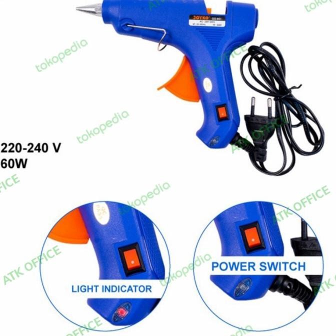 

Promo Glue Gun Joyko GG-851 60Watt + Refill Glue Stick GSR-113 (isi 6Pcs) COD