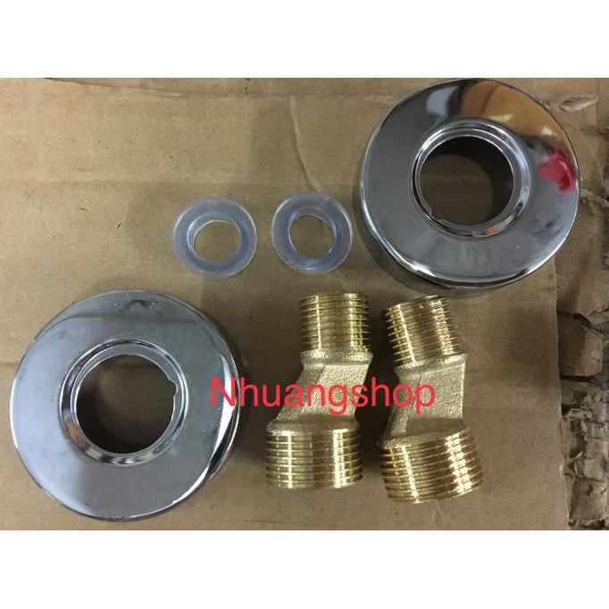 Promo Fitting bracket nepel sambungan kran shower mixer panas dingin COD
