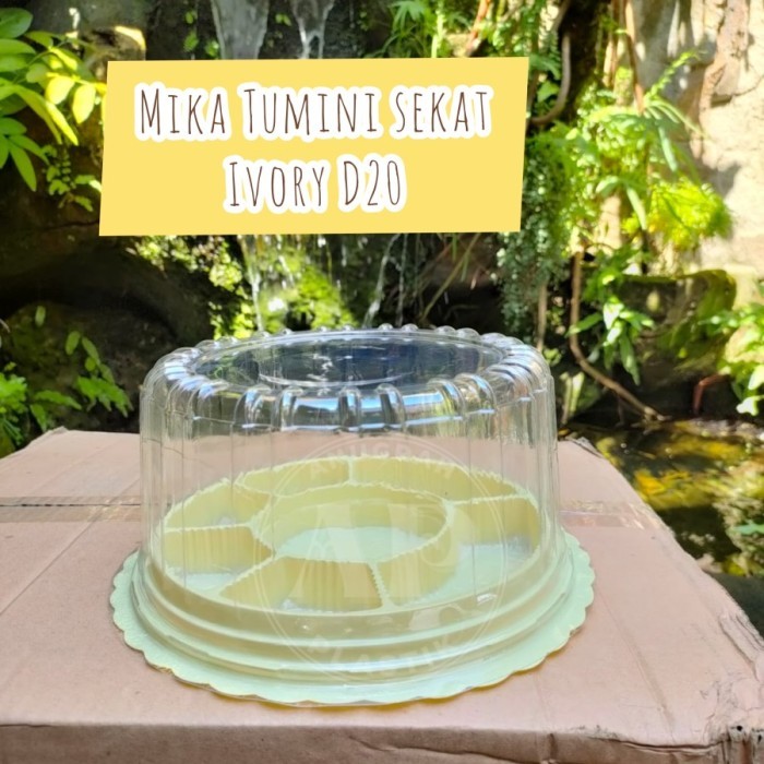 TERMURAH - Mika Tumini sekat 7 /mika Tumpeng mini uk 20 coklat / Ivory PER KARTON