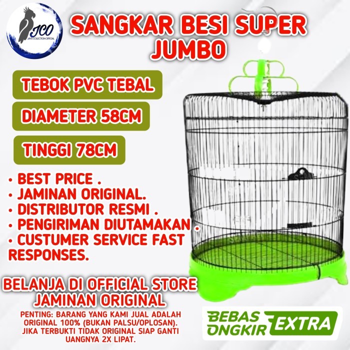TERBARU KANDANG MURAI BESI JUMBO SANGKAR BURUNG BESI JUMBO KANDANG MURAI NO 2