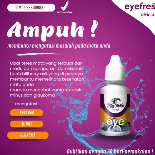 Herbaeye - Manjur Tetes Mata Paling Ampuh Herba Eye Obat Mata Minus Paling Ampuh Obat Katarak Tetes 