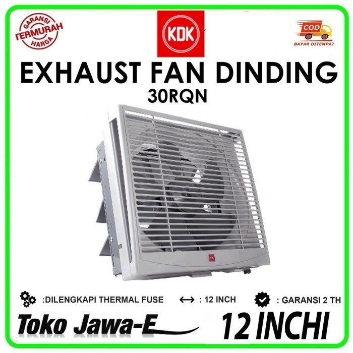 PRY88 KDK 30RQNS EXHAUST FAN/HEXOS FAN DINDING 12 INCH