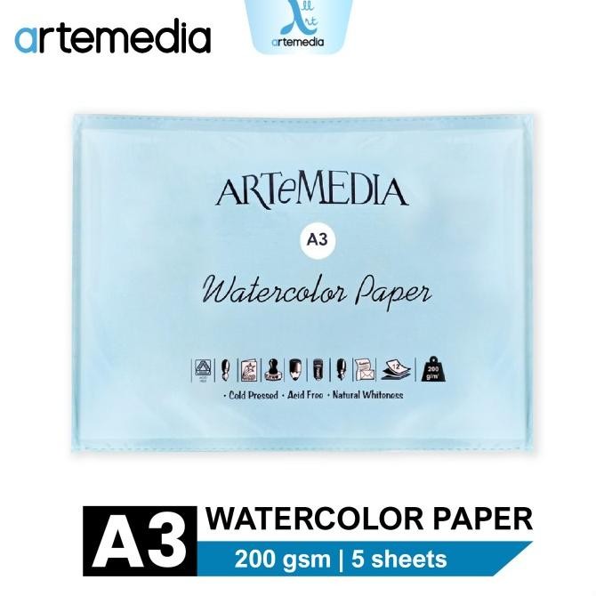 

Sale Kertas Cat Air Artemedia A3 Watercolor Paper Sheet