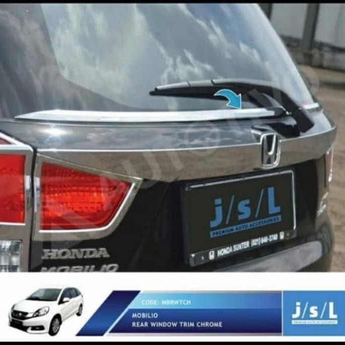 LIS KACA BELAKANG HONDA MOBILIO CHROME